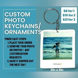 Custom Photo Keychains/Ornaments
